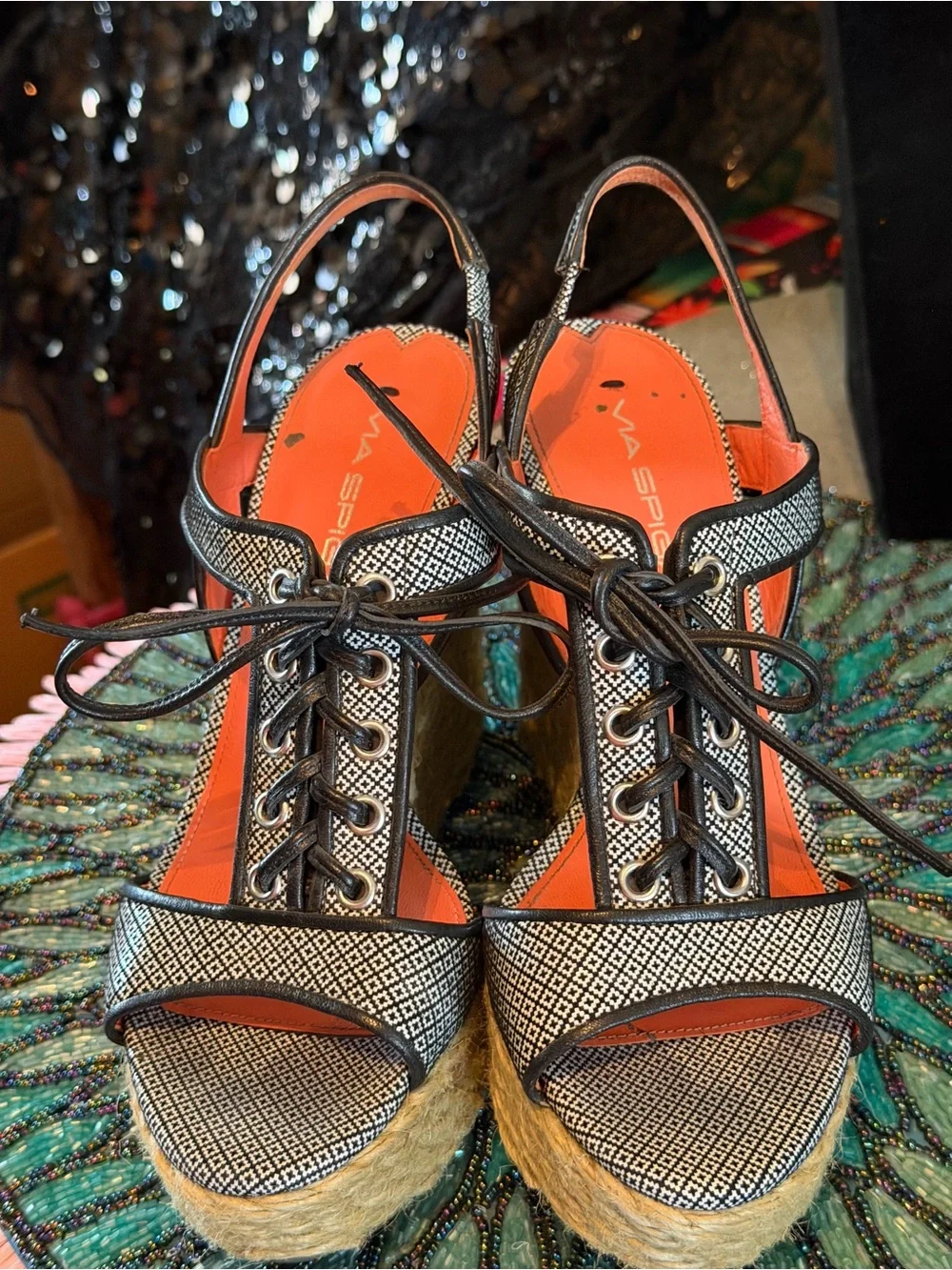 Vis Spiga Wedge Espadrilles